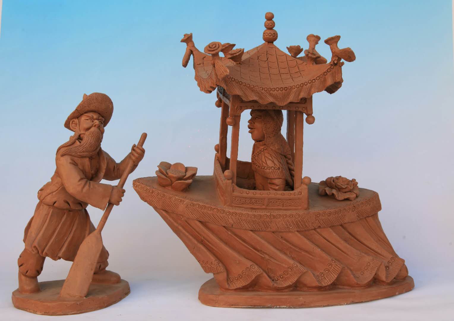 工艺大师常天平泥塑作品